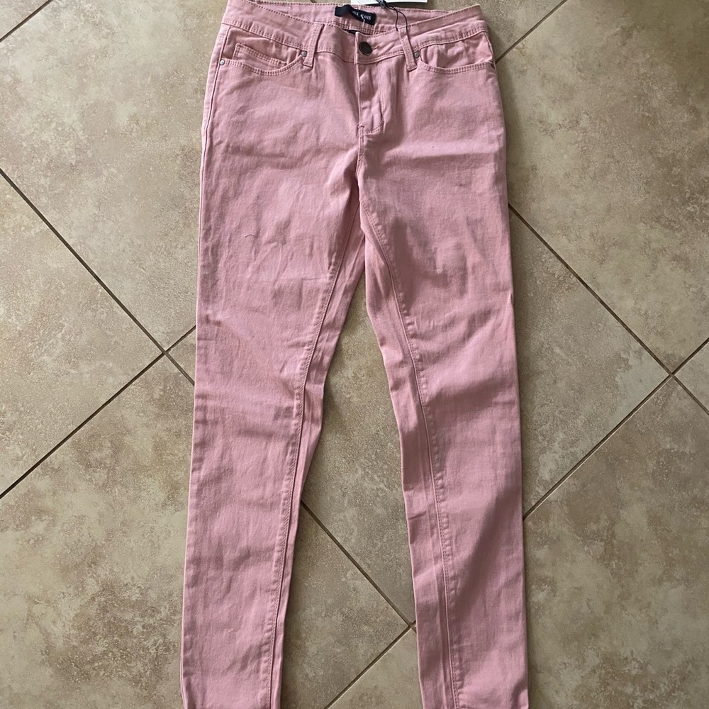 light pink slim fit skinny jeans, brand: iris jeans, size: 3, great condition